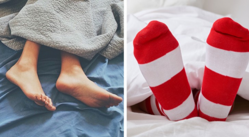 Indossare calzini a letto può aiutarti a dormire? 