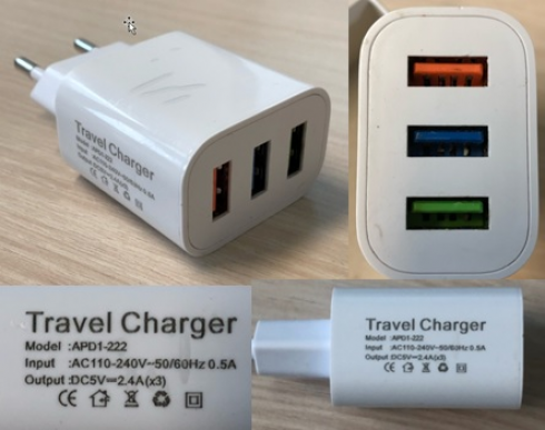 Rischio scossa, attenzione al caricabatterie USB Travel Charger.