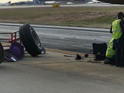 Scoppia una gomma a un Airbus A321 di Delta Air Lines durante l'atterraggio ad Atlanta