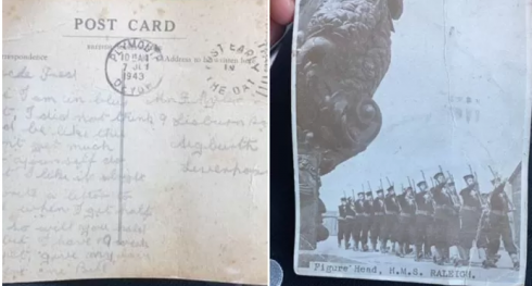 La cartolina di un eroe dello sbarco in Normandia arriva 78 anni dopo. 