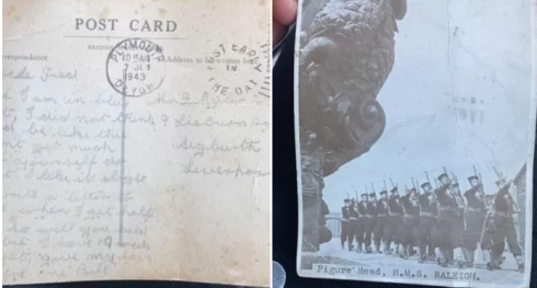 La cartolina di un eroe dello sbarco in Normandia arriva 78 anni dopo.