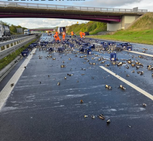 Birre in autostrada, è successo in Germania