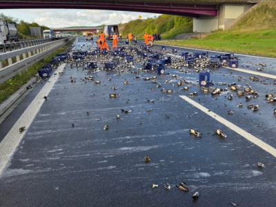 Birre in autostrada, &egrave; successo in Germania
