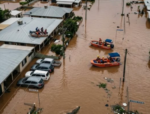 Allarme! I coccodrilli nuotano nella citt&agrave; allagata: "I coccodrilli sono davvero ovunque"
