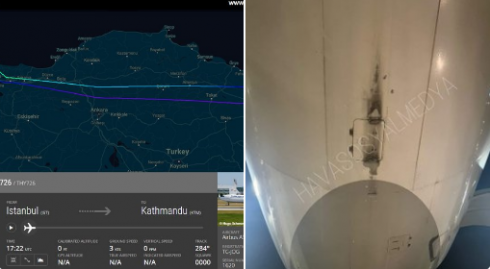L'Airbus A330 della Turkish Airlines subisce un colpo di coda durante il decollo dall'aeroporto di Istanbul