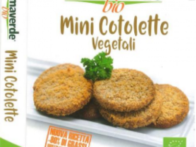 Richiamate “Mini Cotolette Vegetali” a marchio Almaverde Bio per rischio presenza di allergeni