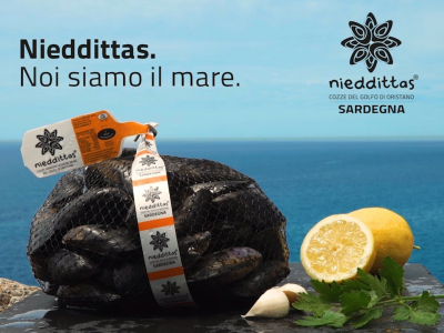"Cozze  Nieddittas" riceviamo e pubblichiamo da Azienda Cooperativa Pescatori Arborea scarl Marchio: Nieddittas