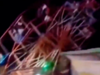 India, video shock mostra crollo della ruota panoramica: 40 feriti tra cui donne e bambini