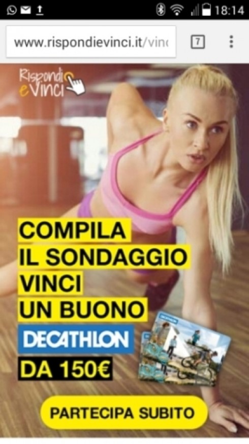 decathlon falso messaggio decathlon falso messaggio
