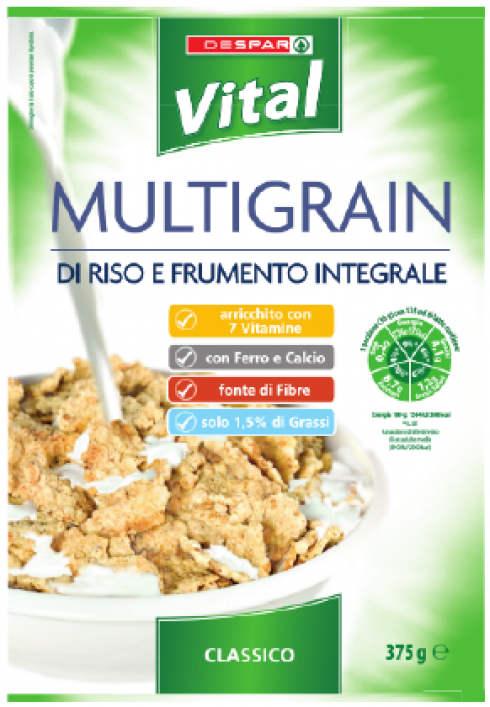 Despar richiama Multigrain di riso e frumento integrale gr 375 perché contiene "lecitina di soia".