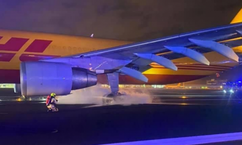 Aereo da trasporto DHL interrompe il decollo all'aeroporto di Bruxelles