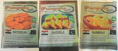 Allergeni non dichiarati, richiamati dai negozi tre dolci tipici indiani