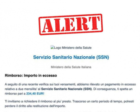 Allerta in rete della Polizia Postale per le false e-mail a nome del Ministero della Salute!