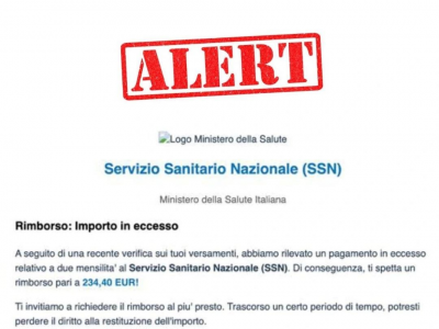 Allerta in rete della Polizia Postale per le false e-mail a nome del Ministero della Salute!