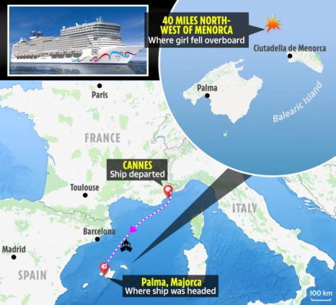 Scomparsa una ragazza sulla nave da crociera Norwegian Epic