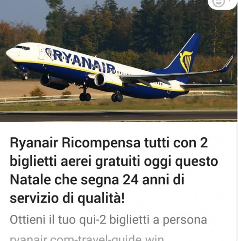 false promesse voli ryanair false promesse voli ryanair
