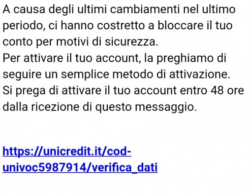 falsi messaggi bancari falsi messaggi bancari
