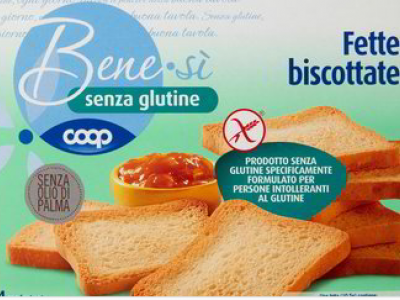 COOP richiama fette biscottate senza glutine Benesì per ossido di etilene