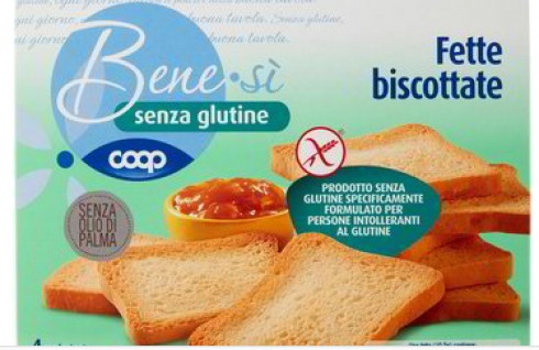 COOP richiama fette biscottate senza glutine Benesì per ossido di etilene