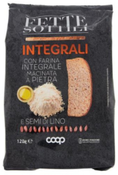 COOP richiama fette biscottate sottili integrali per presenza di micotossina Don: i lotti ritirati