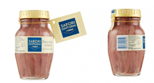 Filetti di alici Conad all’olio d’oliva richiamati per presenza di istamina oltre i limiti consentiti
