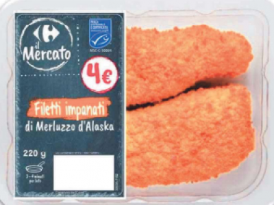 Filetti impanati di merluzzo d’Alaska richiamati per possibile presenza di Listeria monocytogenes