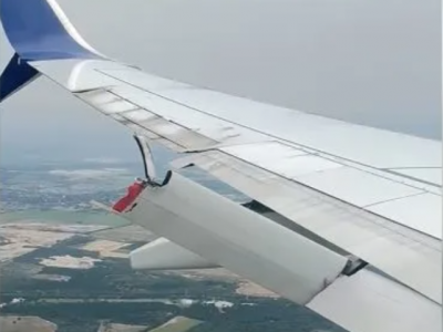 Choc a bordo: passeggeri terrorizzati quando una parte dell'ala del 737 della Delta Air Lines si rompe durante il volo - Video