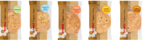 Presenza di corpi estranei, supermercati Conad richiamano tutti i lotti delle focaccine farcite con formaggi e salumi vari proprio a marchio