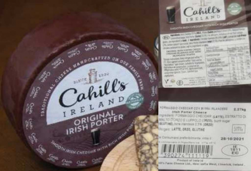 Noto formaggio irlandese ritirato per presenza di Listeria, allarme per la salute