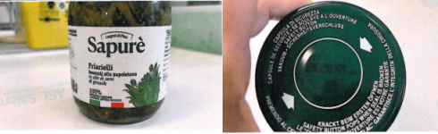 Contaminazione da botulino, richiamato un lotto di friarielli a marchio Sapurè