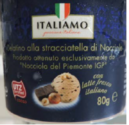 Lidl richiama gelatino alla stracciatella di nocciole Italiamo: FRUTTA A GUSCIO (allergene) non dichiarata in etichetta