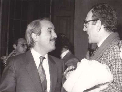 giovanni falcone con pino arlacchi