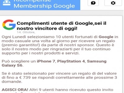 google false ricompense