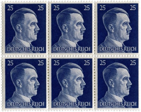 francobolli con il ritratto di Hitler francobolli con il ritratto di Hitler