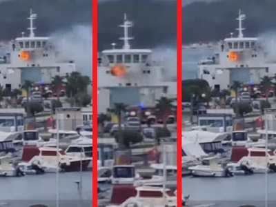 Croazia, incendio su un traghetto in rada, fiamme sotto controllo