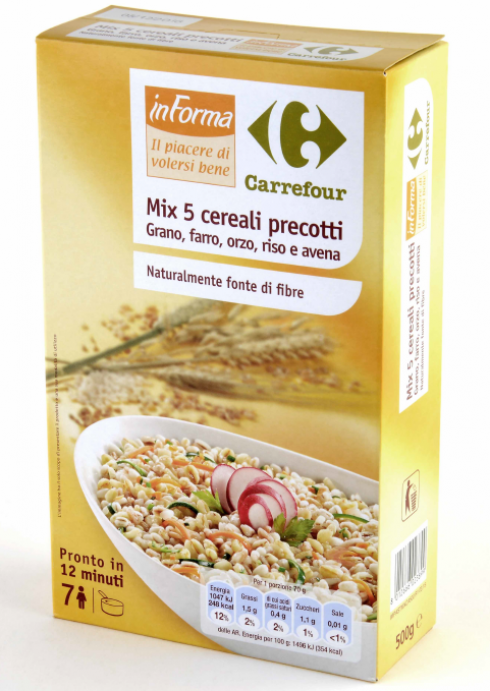 Bacillus Cereus nel Mix 5 cereali precotti.  