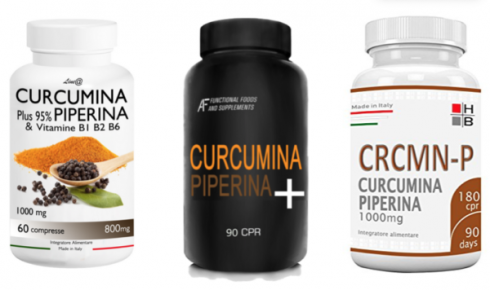 Ritiro integratore Curcumina Piperina + AIF, Curcumina Plus 95% piperina Line@ e CRCMN-P HB.