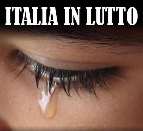 italia in lutto