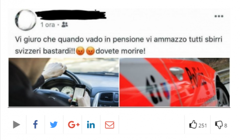 Tolleranza zero in Svizzera per gli italiani. Un altro connazionale licenziato per insulti sui social alla polizia svizzera dopo una multa