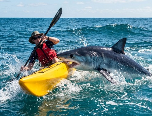 Terrore a Malibu: kayakista ricoverato dopo il doppio attacco di uno squalo mako