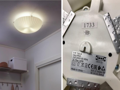 Ikea ritira dal mercato la lampada da soffitto Calypso