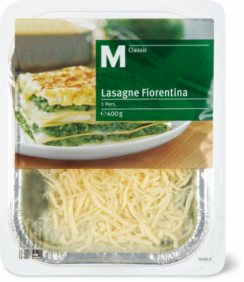 Migros richiama le Lasagne Fiorentina M-Classic. Per un errore di imballaggio, il prodotto in questione contiene salmone