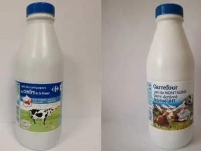 Carrefour richiama bottiglie in pet da 1 litro di latte contaminato. 