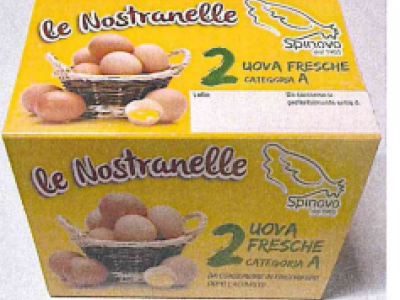 Maxi richiamo di uova fresche a marchio Spinovo