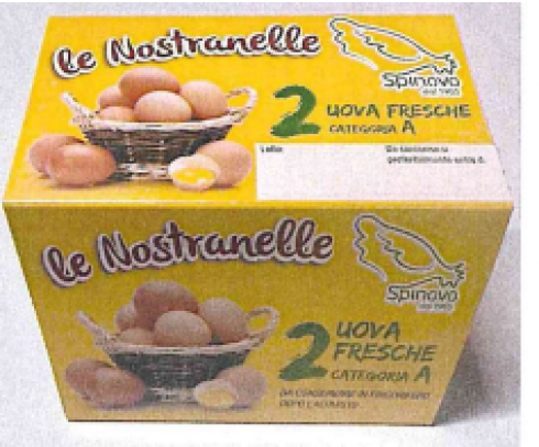 Maxi richiamo di uova fresche a marchio Spinovo