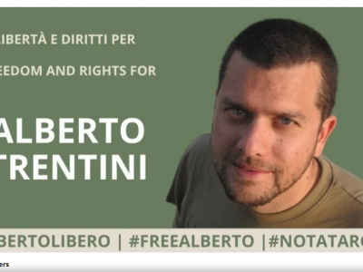 "Liberate Alberto Trentini"
