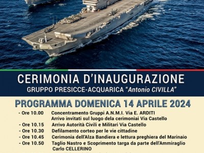 Marinai d'Italia, Cerimonia Inaugurazione Sede Gruppo A.N.M.I. Presicce-Acquarica  “Antonio Civilla”
