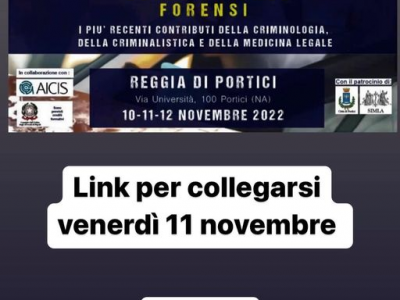 I NUOVI ORIZZONTI DELLE SCIENZE FORENSI