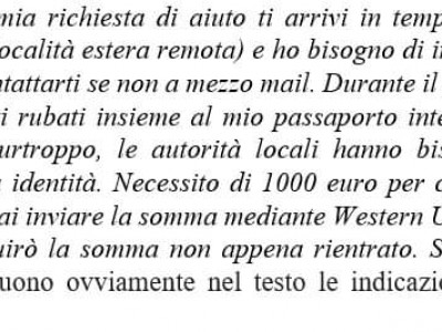Mail fasulle da indirizzi di posta elettronica di soggetti conosciuti