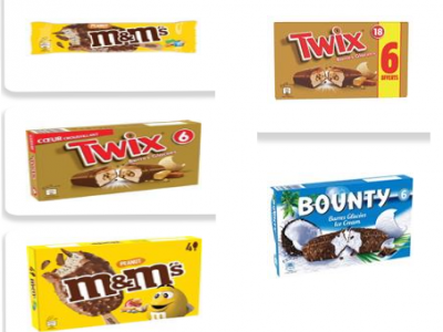 Francia, maxi-richiamo per i prodotti Mars: ancora ossido di etilene nei gelati, dal Twix, M&M's al Bounty